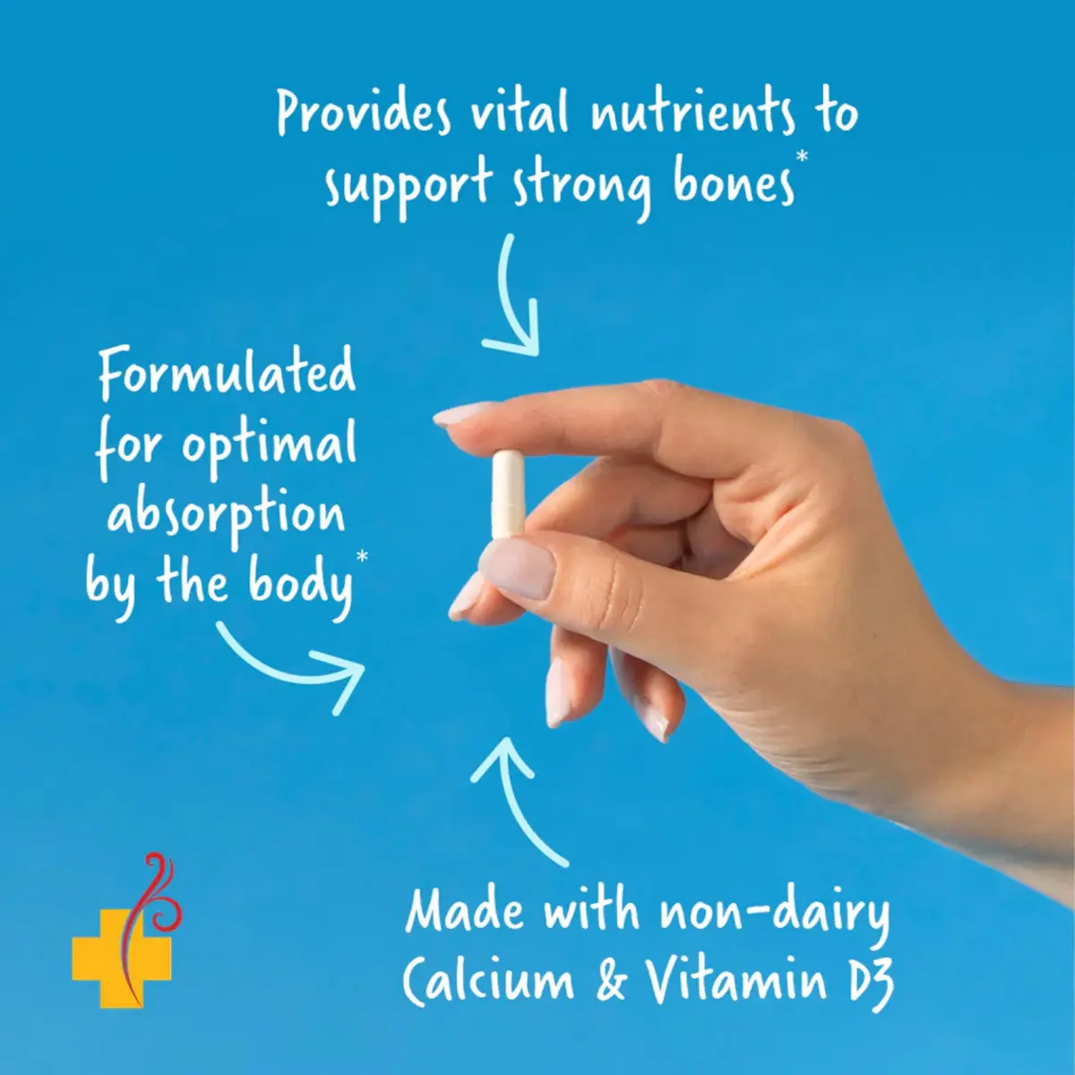 Redd Remedies Calcium Mag + D Supports Healthy Bones | 120 Capsules | Natural Bone Density Formula - view 3