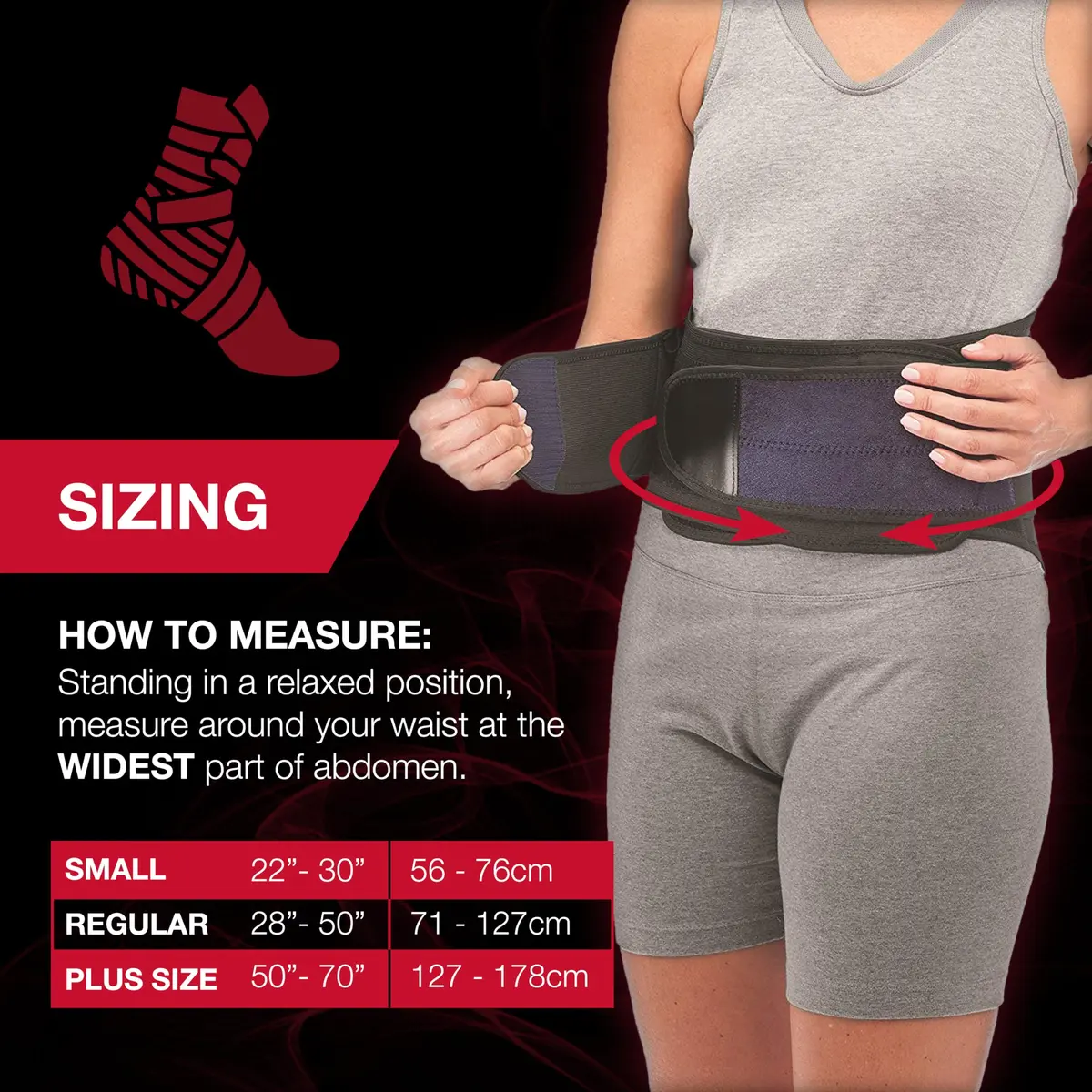 MUELLER Lumbar Back Brace Plus Size | Adjustable Support for Back Pain Relief - view 4
