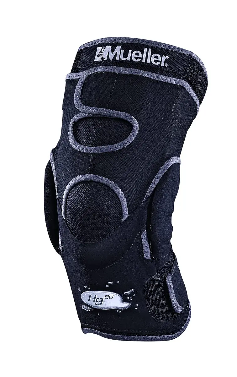 MUELLER Hg80 Hinged Knee Brace Large | Supports Arthritis & Sprains, Fully Adjustable, Black - main product image