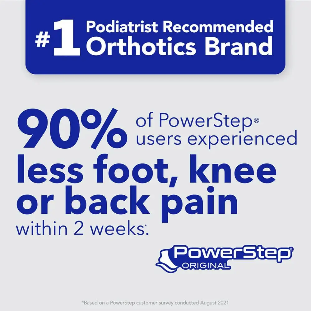 PowerStep Original Insoles, Arch Pain Relief Orthotics, Support for Plantar Fasciitis, Mild Pronation, Made in the USA (Men's 7-7.5, Women's 9-9.5) | Foot & Arch Support - view 5