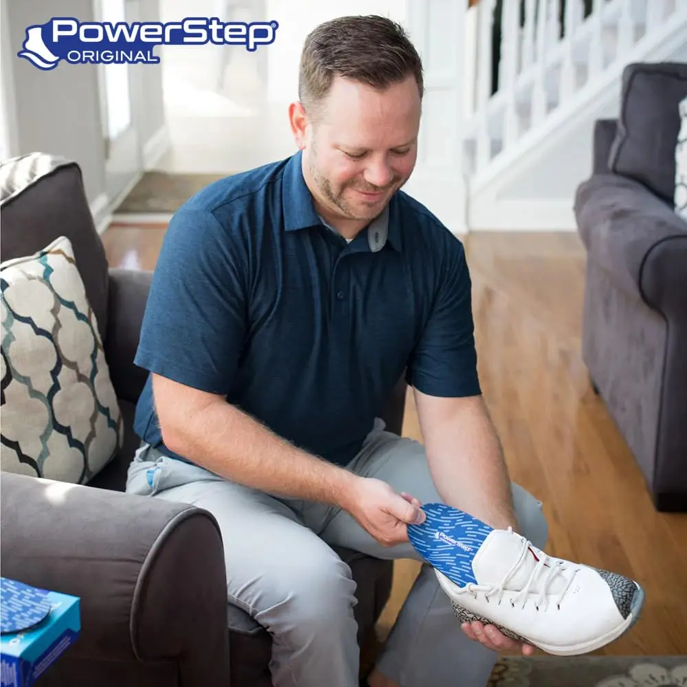 PowerStep Original Insoles, Arch Pain Relief Orthotics, Support for Plantar Fasciitis, Mild Pronation, Made in the USA (Men's 7-7.5, Women's 9-9.5) | Foot & Arch Support - view 6