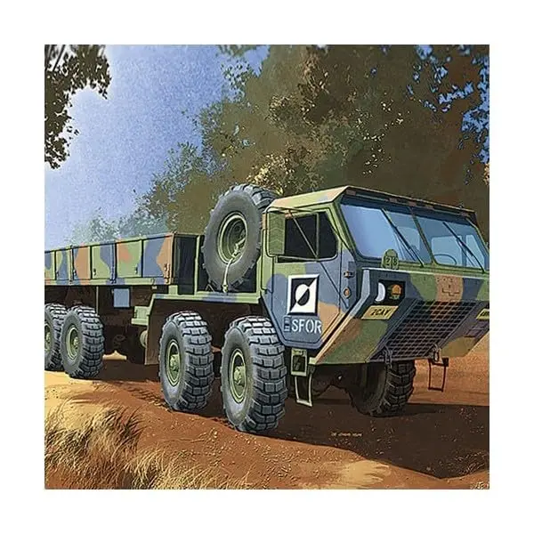Academy U.S. M977 8x8 Cargo Truck Model Kit | 1:72 Scale Military Vehicle - view 2