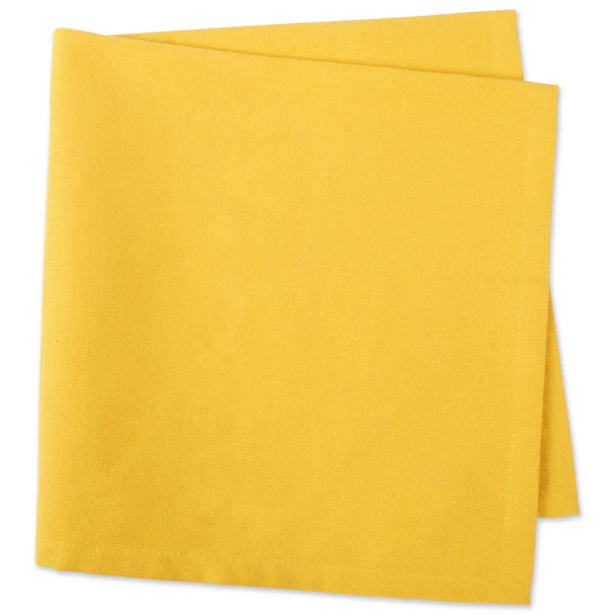 DII Solid Cloth Napkins 50.8cm x 50.8cm (20" x 20") | Set of 6 Marigold Cotton Napkins - view 3
