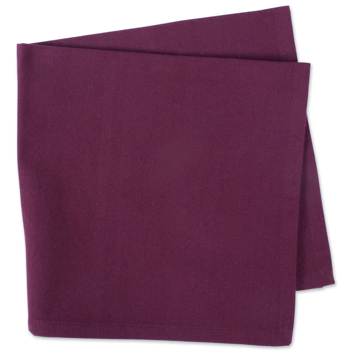 DII Solid Cotton Napkins 51cm (20") x 51cm (20") | Set of 6 BlackBerry Napkins for Formal & Casual Dining - view 3