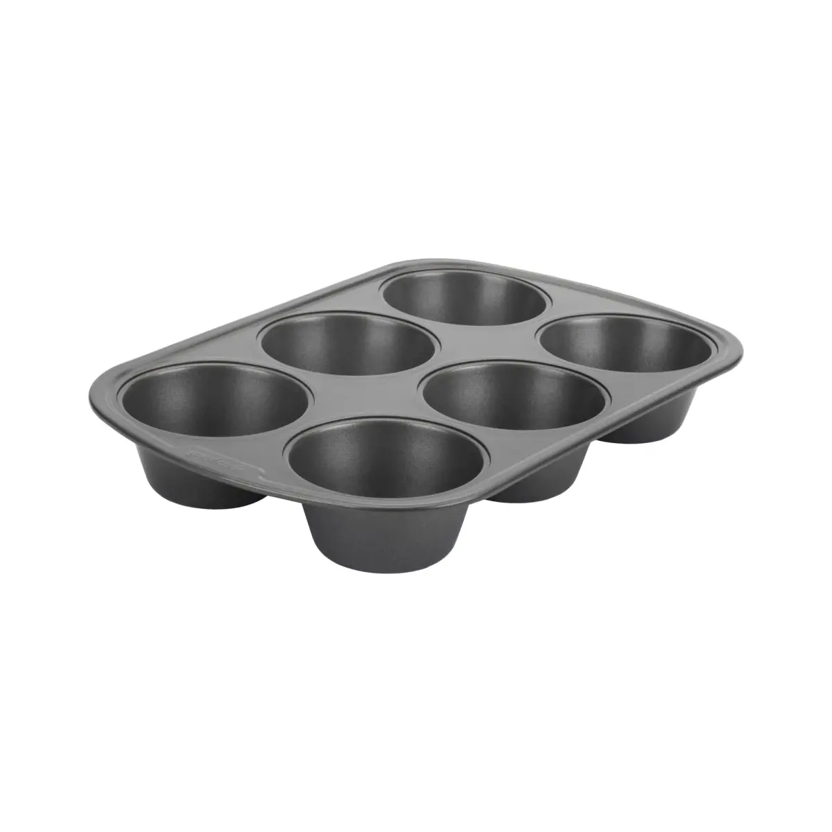 GoodCook Everyday Nonstick Steel Jumbo Texas Muffin Pan, 6-Cup, Gray | Perfect Bakery-Style Oversized Muffins - view 7