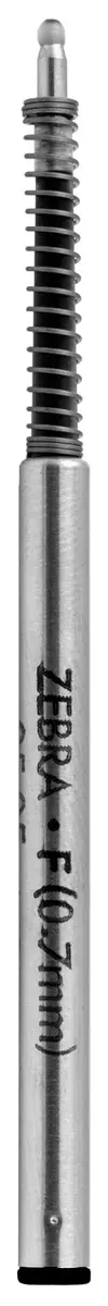 Zebra Pen F-Series Stainless Steel Ballpoint Pen Refill, Fine Point, 0.7mm, Black Ink | Compatible with Zebra F-301 & F-401 - view 2