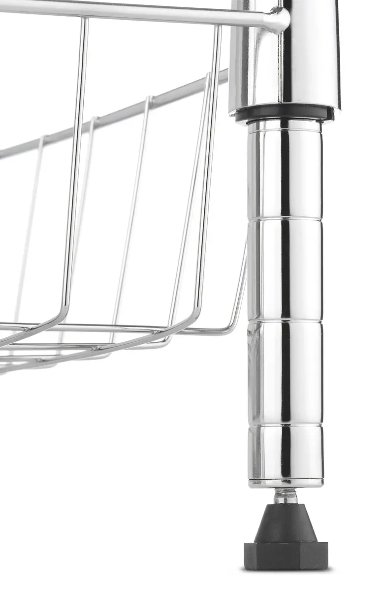 Whitmor 2-Wire Shelving Unit, Metal Storage Shelves, Stacking Shelf with Basket, Easy Assembly Home Organizer for Pantry, Kitchen, Garage, Plant - view 7