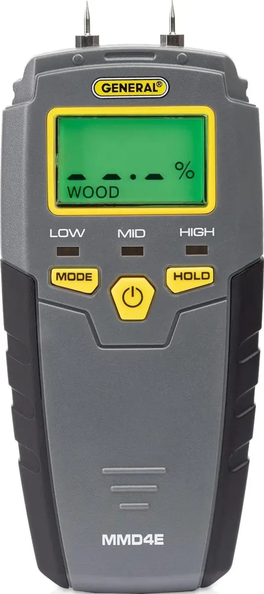 General Tools MMD4E Moisture Meter | 5-50% Wood, 1.5-33% Drywall Range - main product image