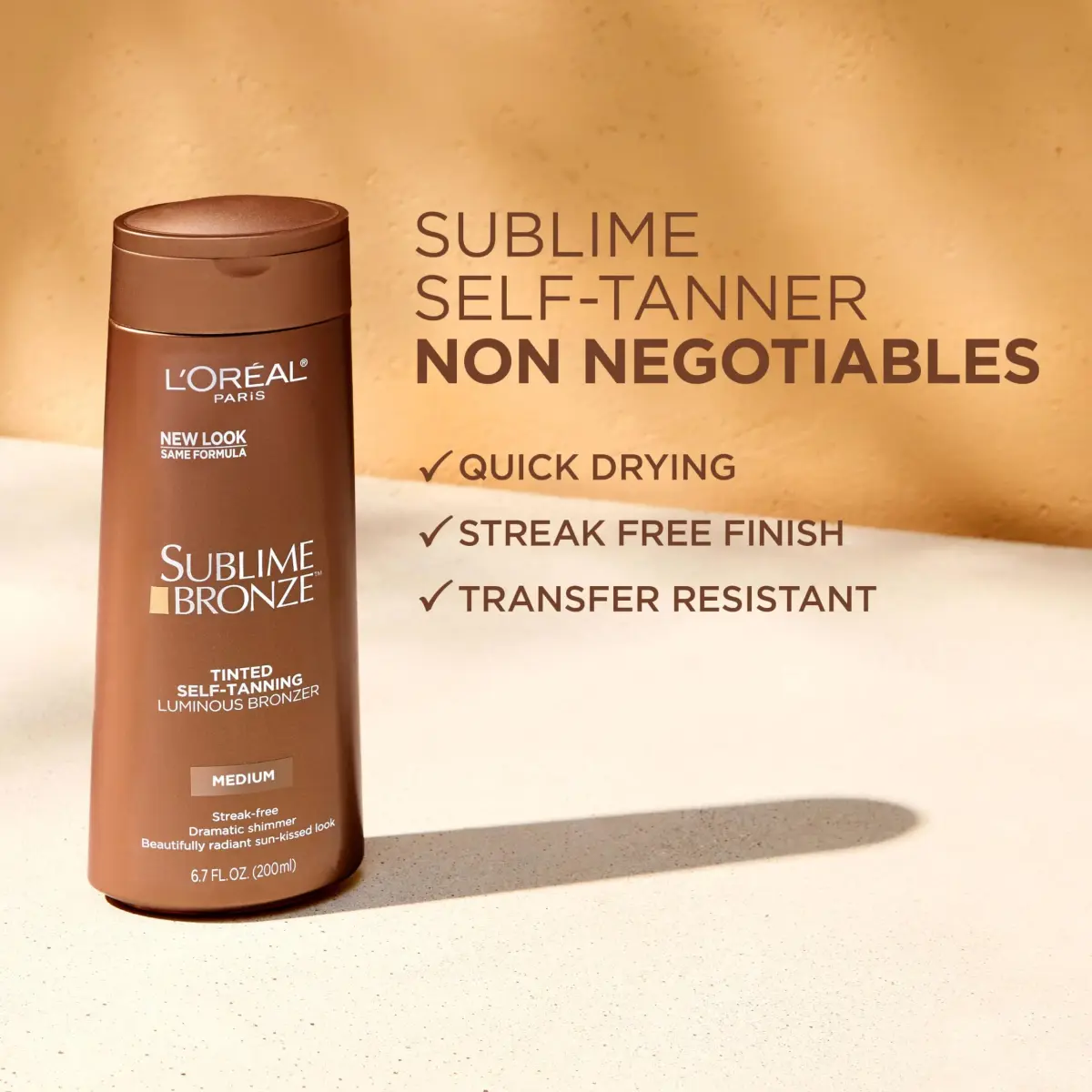 L'Oréal Paris Sublime Bronze Luminous Bronzer Lotion 198ml (6.7 Fl Oz) | Instant Streak-Free Glow - view 7