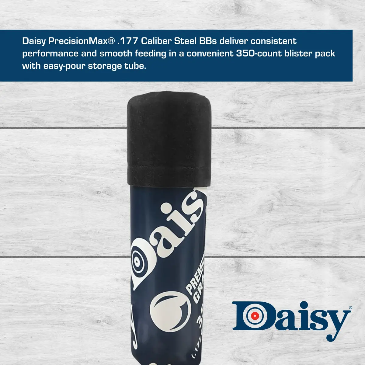 Daisy 350 count BB tube Silver | Zinc-Plated Steel for Accuracy & Corrosion Resistance - view 5