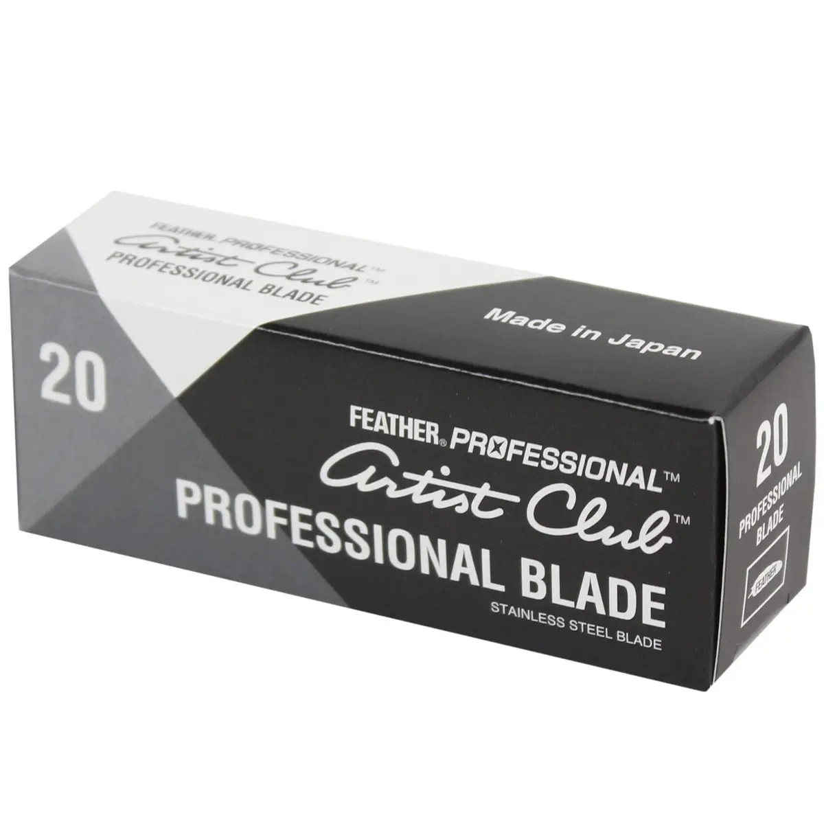 Feather Artist Club Professional Razor Blades 20 Count | Triple-Ground Platinum Coated Edges for Barbers & Men's Grooming - view 7