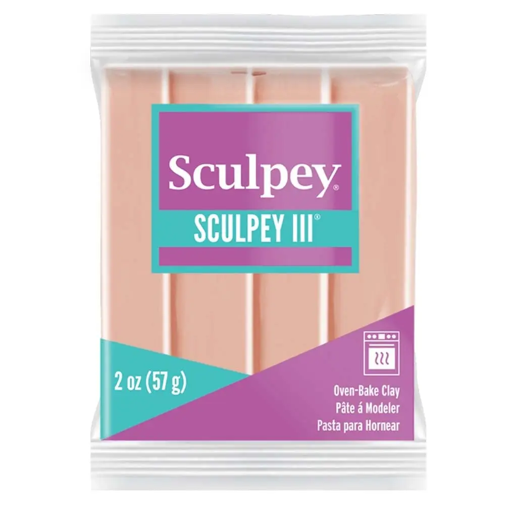 Sculpey III Polymer Oven-Bake Clay, Beige, 57g (2 oz) | Non-Toxic & ASTM Certified for Kids & Adults - main product image