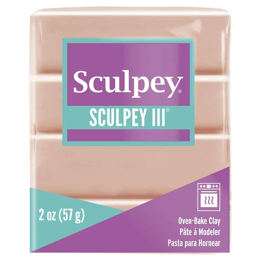 Sculpey III Polymer Oven-Bake Clay, Beige, 57g (2 oz) | Non-Toxic & ASTM Certified for Kids & Adults - view 2