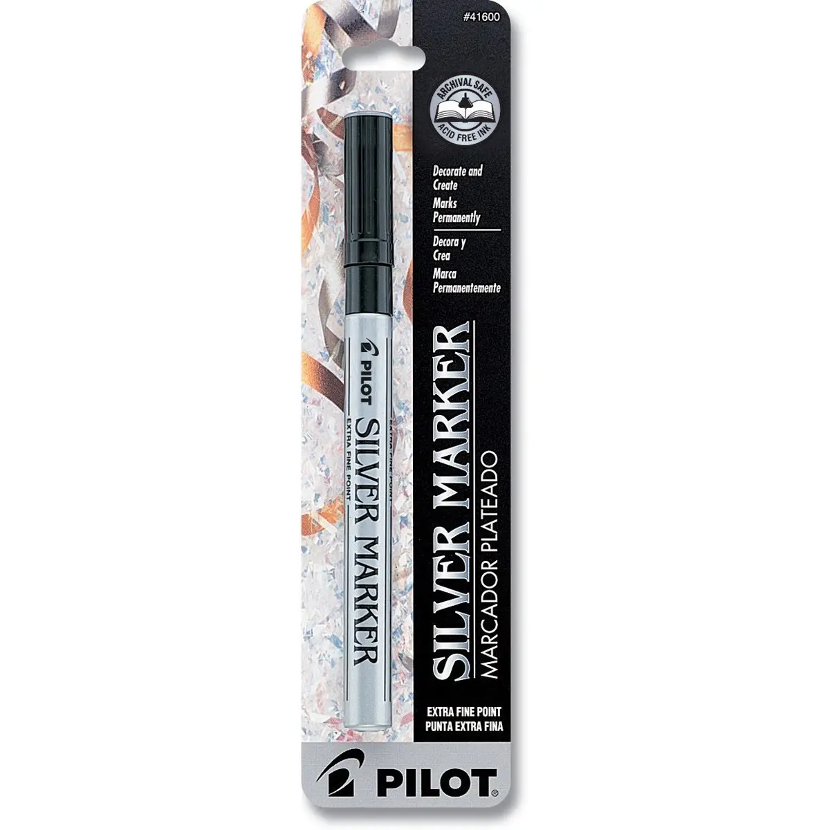 PILOT Metallic Permanent Paint Markers Silver Extra Fine Point | Bold Metallic Effect for Crafts & Surfaces - main product image
