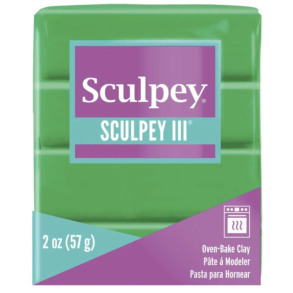 Sculpey III Polymer Oven-Bake Clay Emerald Green 57g (2 oz) | Non-Toxic & ASTM Certified for Kids & Adults - view 2