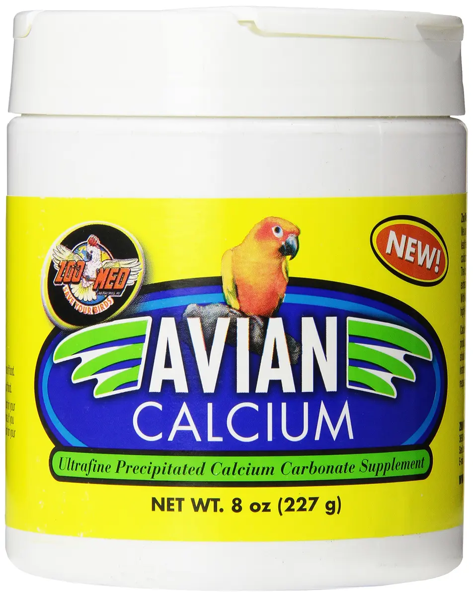 Zoo Med Avian Calcium - 8 oz. | Bioavailable Calcium Carbonate for All Birds - main product image