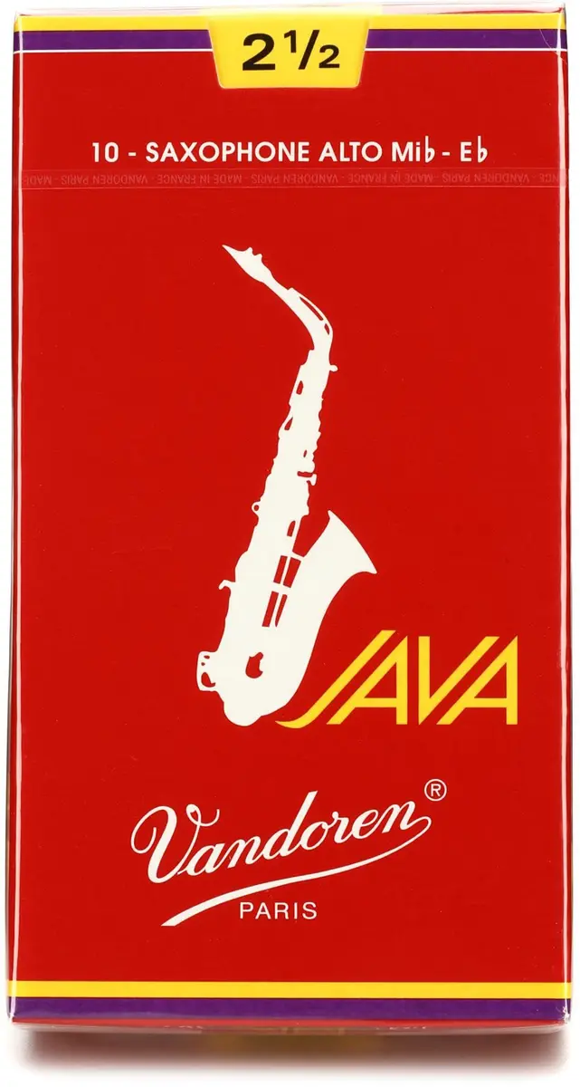 Vandoren Java Filed - Red Cut Alto Sax Reeds Strength 2.5 | Full Sonic Range & Precise Attack - view 3