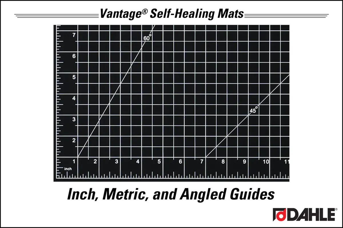 Dahle Vantage 10673 Premium Self-Healing Cutting Mat, 24"x36" | 5-Layer PVC, 1/8" Thick, Black - view 7