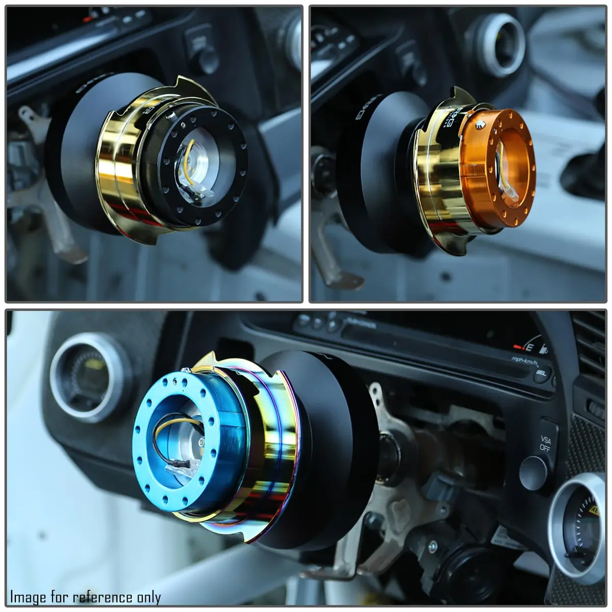 NRG Innovations SRK-200RD-TI Quick Release (Red Body/TI Ring) | Aluminum Racing Steering Wheel Accessory - view 7