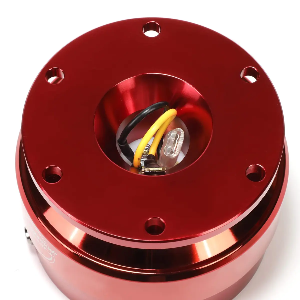 NRG Innovations SRK-200RD-TI Quick Release (Red Body/TI Ring) | Aluminum Racing Steering Wheel Accessory - view 4