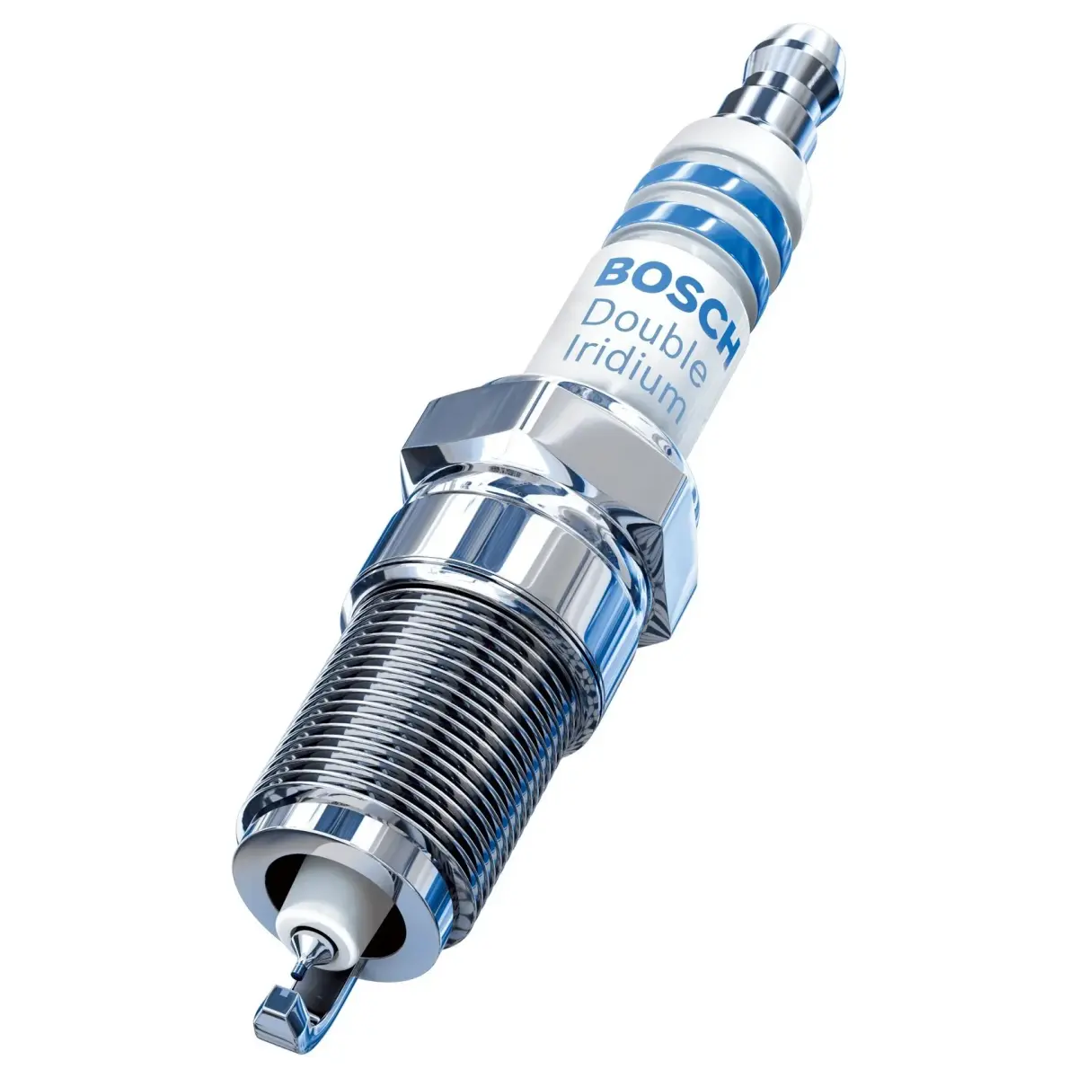 Bosch 9673 OE Fine Wire Double Iridium Spark Plug - Pack of 4 | Advanced Original Equipment Technology - main product image