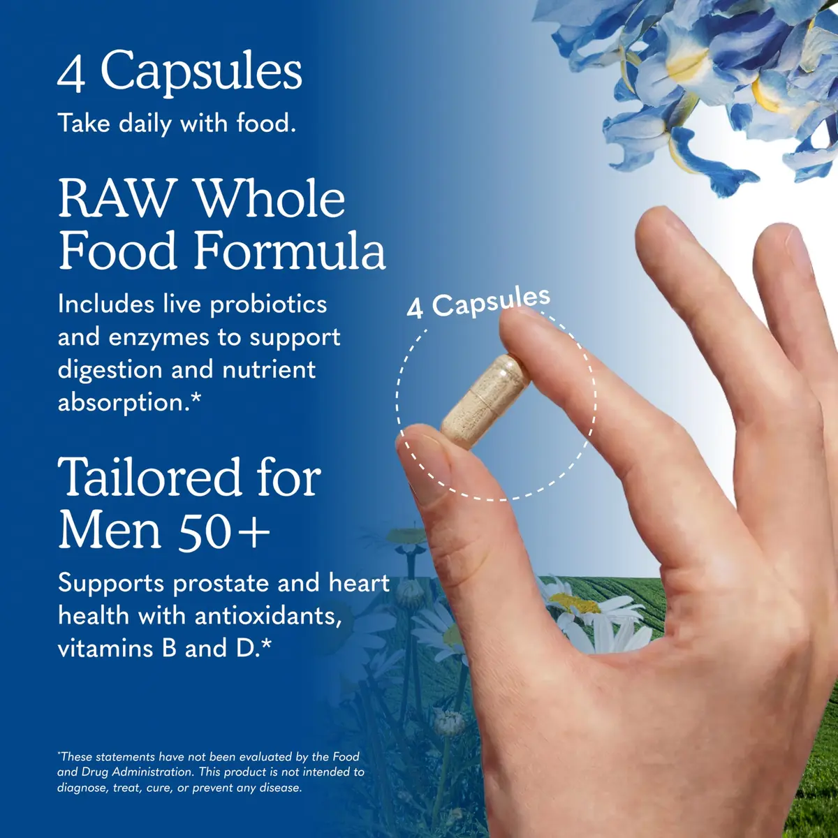 Garden of Life Vitamin Code Men 50 & Wiser Multivitamin 120 Capsules | Supports Heart & Prostate Health - view 5