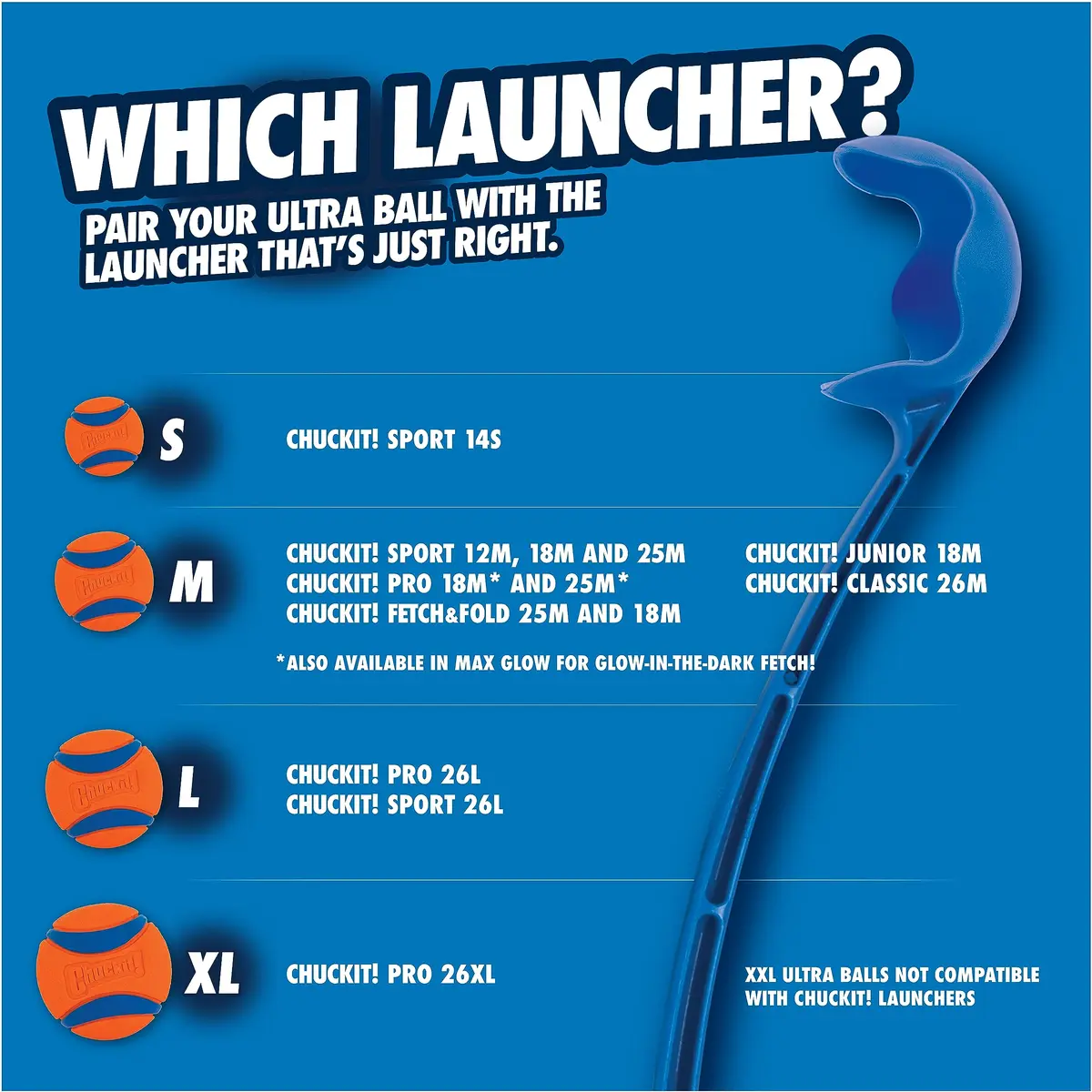 Chuckit! Sport 25M Dog Ball Launcher, 25in Length | Enhance Fetch & Play - view 4