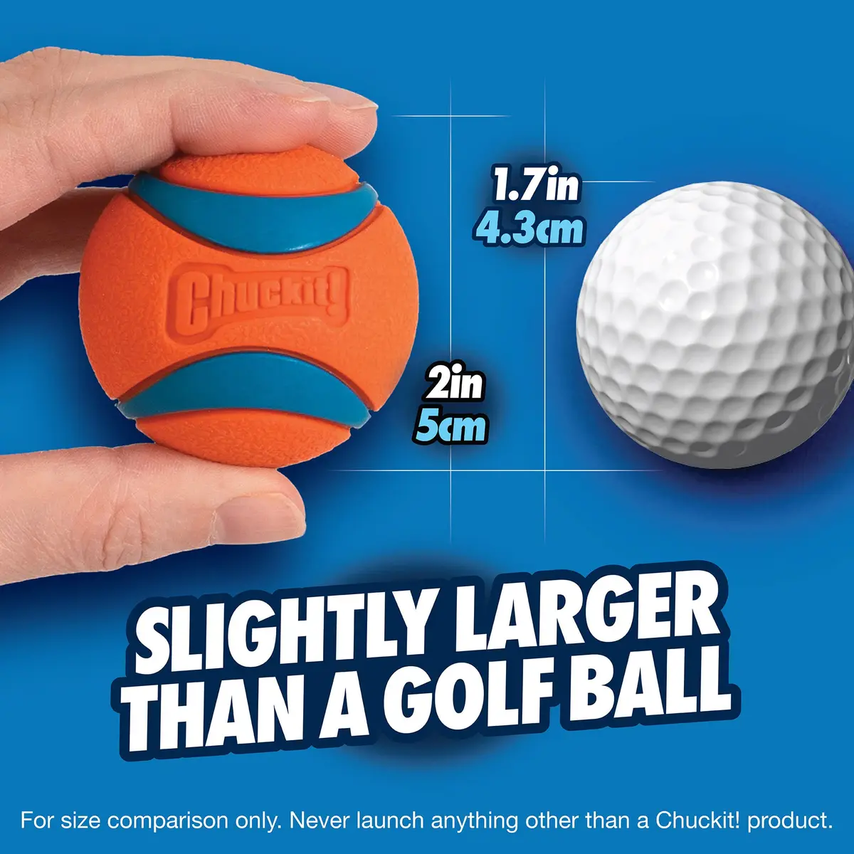 Chuckit! Ultra Ball Dog Toy, Small 2-in (5 cm), 2-Pack | Durable Rubber Fetch Ball for Small Breeds - view 6
