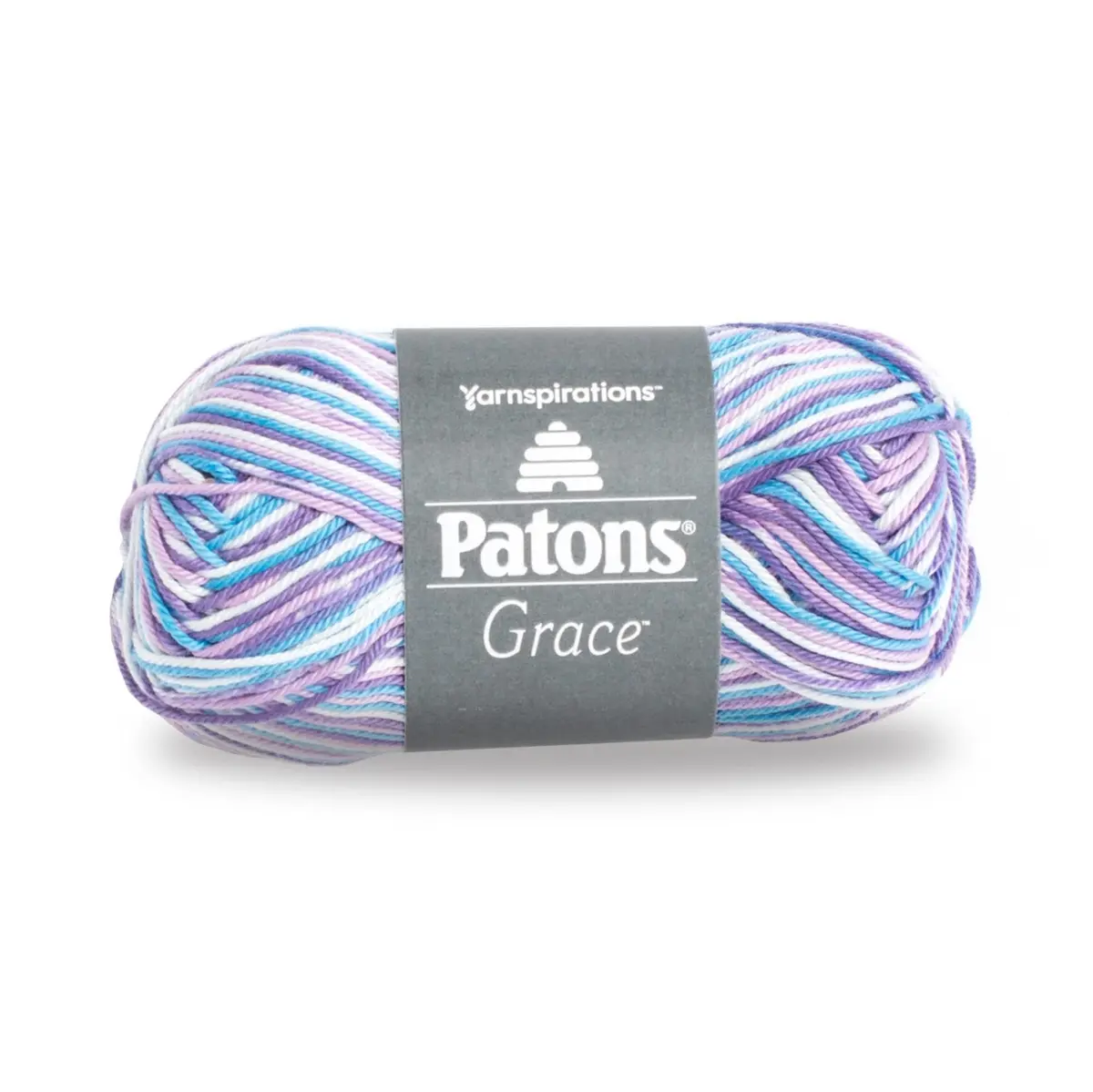 Patons Grace Yarn 1.75 oz Lavender | Ultra-soft Mercerized Cotton for Knitting & Crochet - main product image