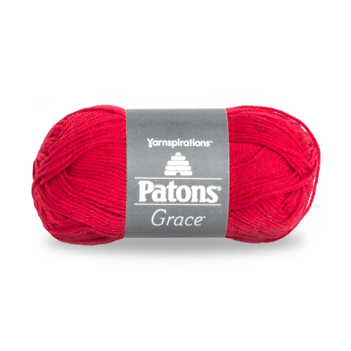Patons Grace Yarn 1.75 oz Cardinal | Mercerized Cotton for Knitting & Crochet - main product image