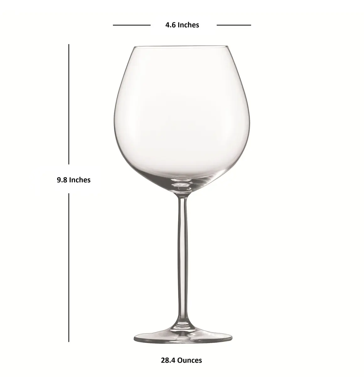 Schott Zwiesel Tritan Crystal Glass Diva Stemware Collection Claret Burgundy Red Wine Glass, 28.4-Ounce, Set of 6 | Elegant German Design - view 2