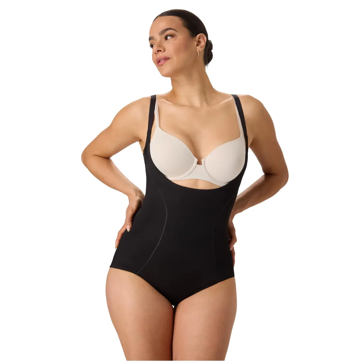 Maidenform Wear Your Own Bra Body Briefer FL2656 Large Black | Ultra-Firm Control Waist & Tummy Smoother - view 5