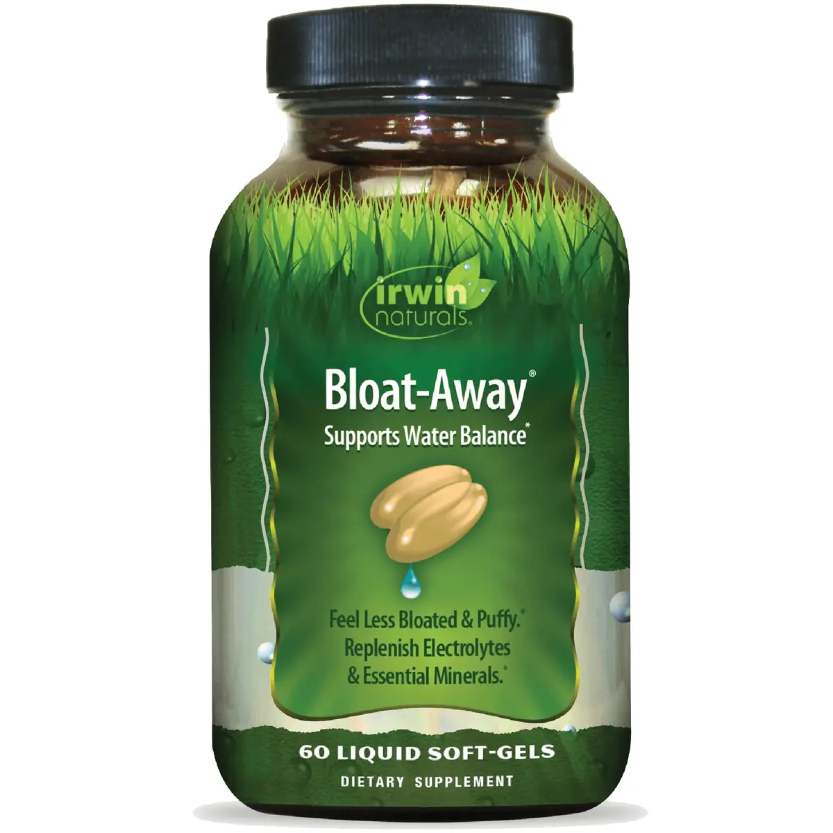 Irwin Naturals Bloat-Away Water Balance Support | 60 Liquid Softgels - main product image