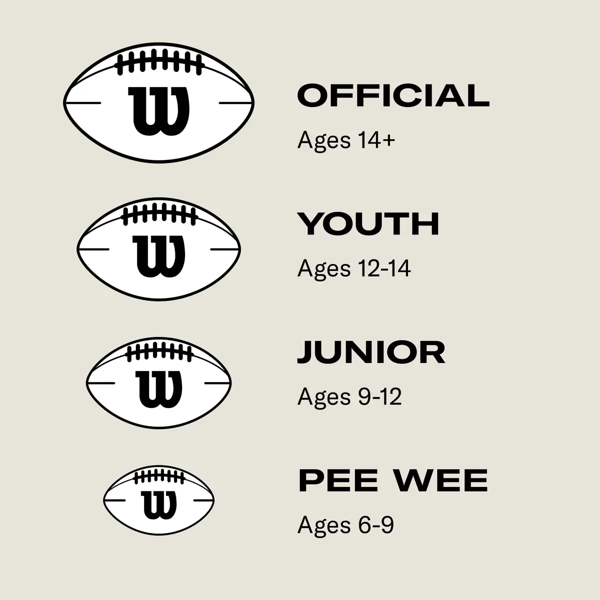 Wilson NFL MVP Football PeeWee Size Brown | Official NFL Football for Young Players - view 6