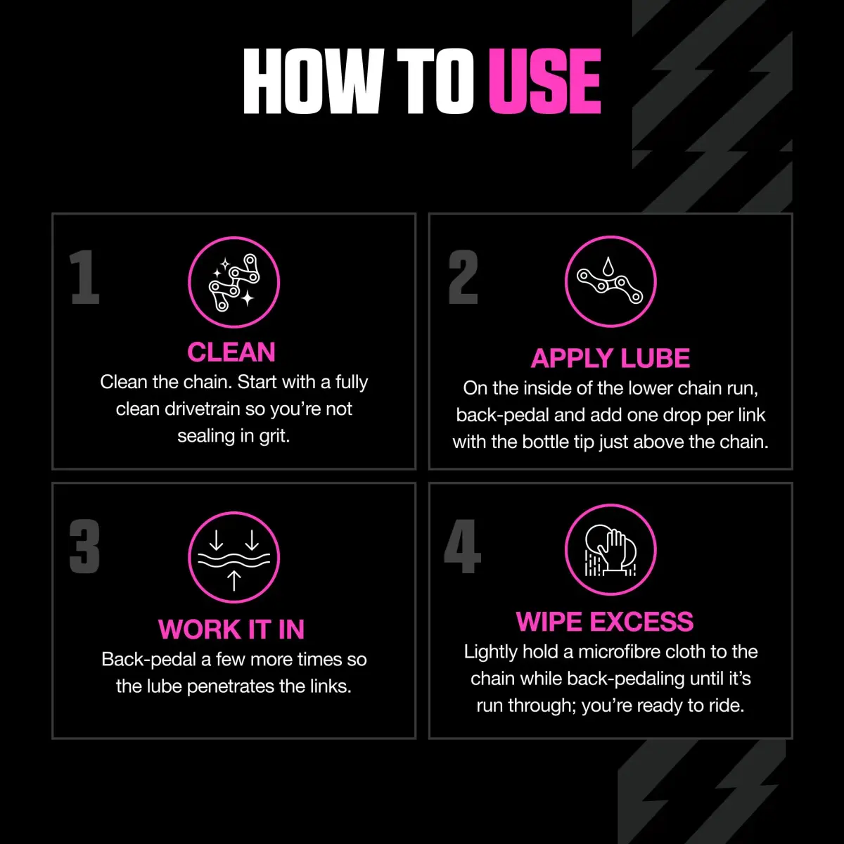 Muc-Off Bio Dry Bike Chain Lube 120ml (4.06 Fl Oz) | Wax-Based Formula for Smooth Gear Shifts - view 5