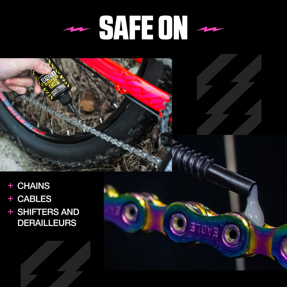 Muc-Off Bio Dry Bike Chain Lube 120ml (4.06 Fl Oz) | Wax-Based Formula for Smooth Gear Shifts - view 4