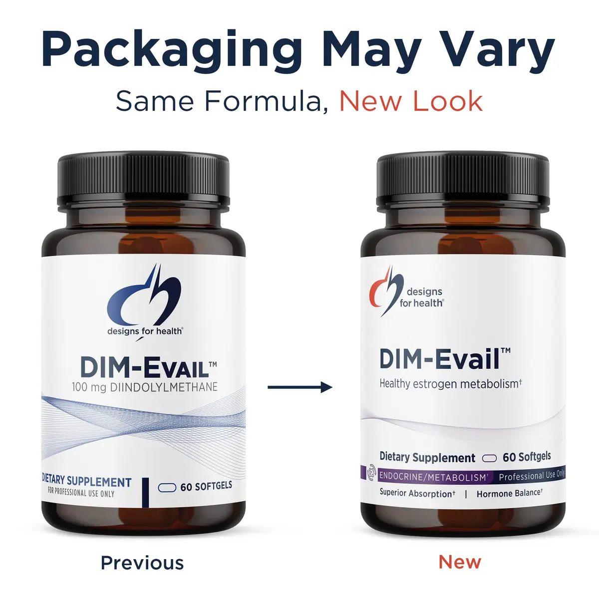 Designs for Health DIM-Evail 60 Softgels | Supports Estrogen Balance & Absorption - view 6
