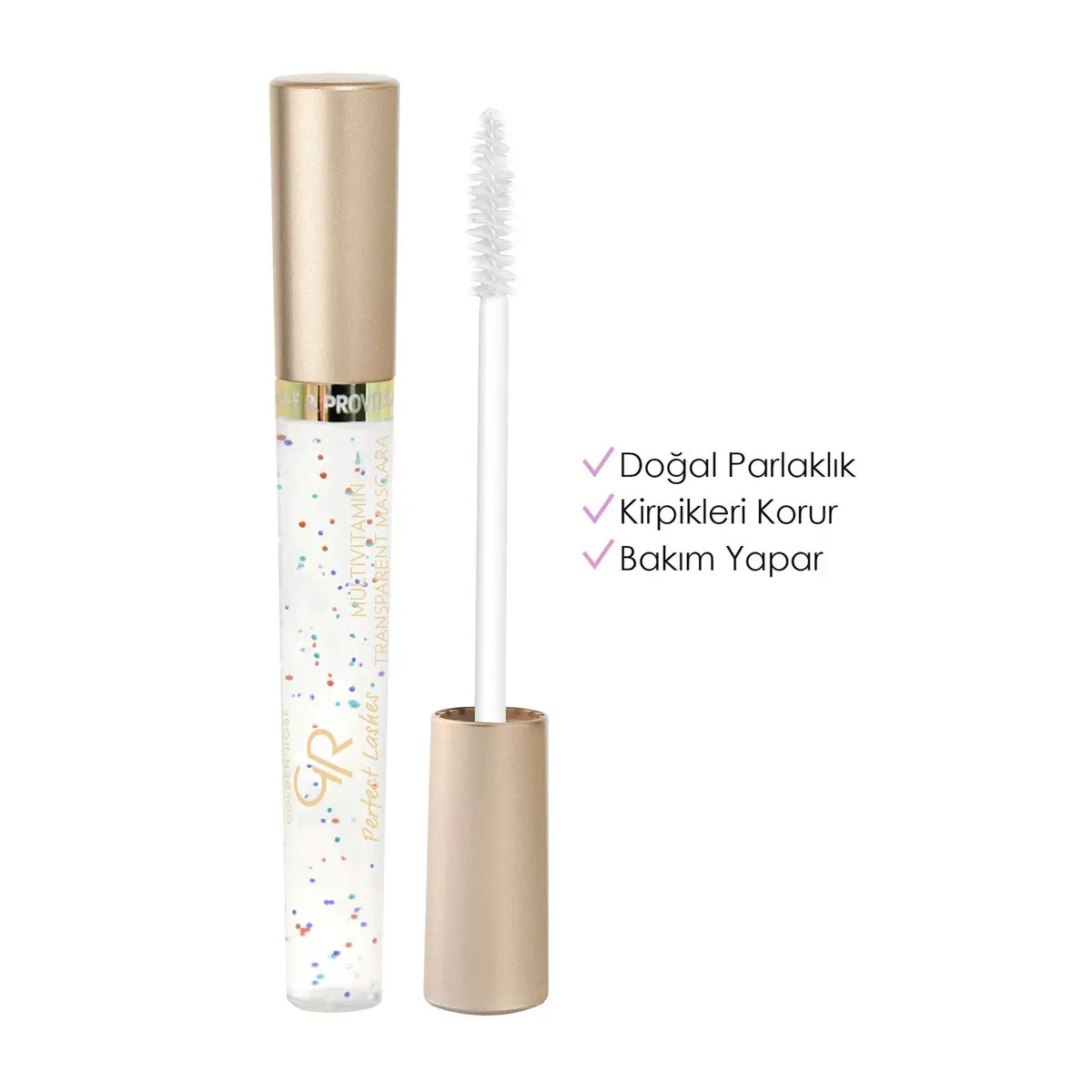 Golden Rose Perfect Lashes Multi-vitamin Transparent Mascara | Nourishes & Defines Natural Eyelashes - view 2