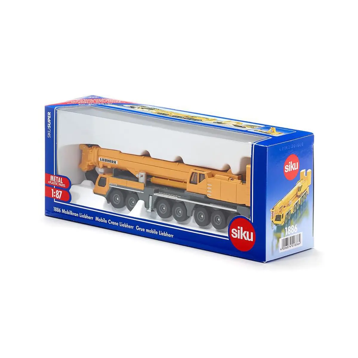 Siku Liebherr Mobile Crane 1:87 Metal/Plastic Yellow Movable Parts | Durable Construction for Construction Fans - view 8