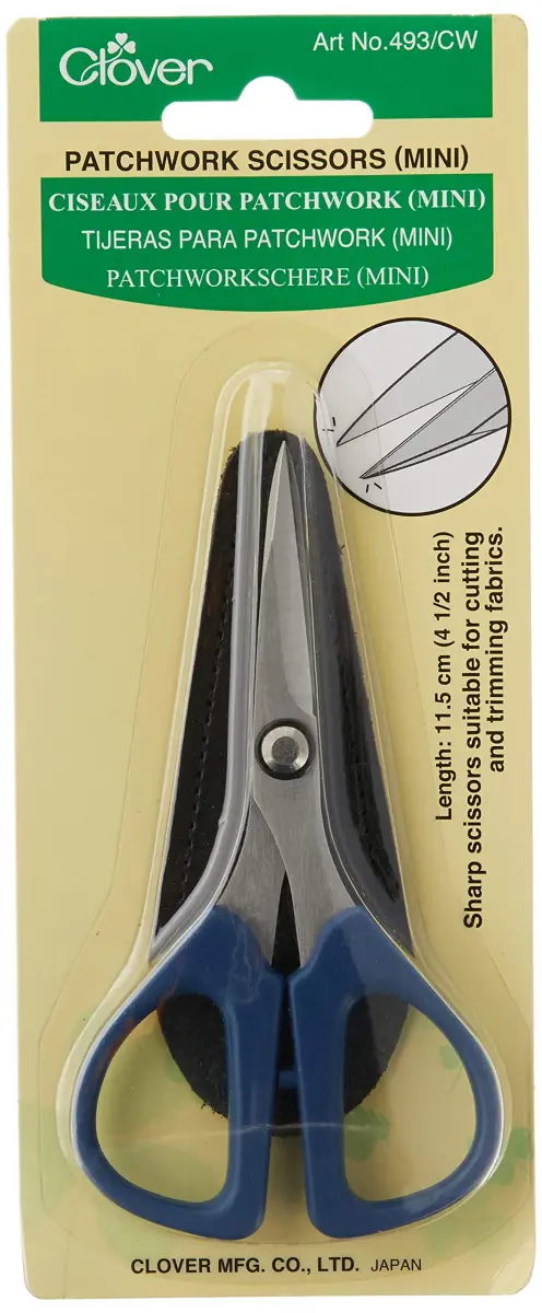 Clover Patchwork Mini Scissors 4.5 inch (11.4 cm) | Precision Crafting Tool - view 4