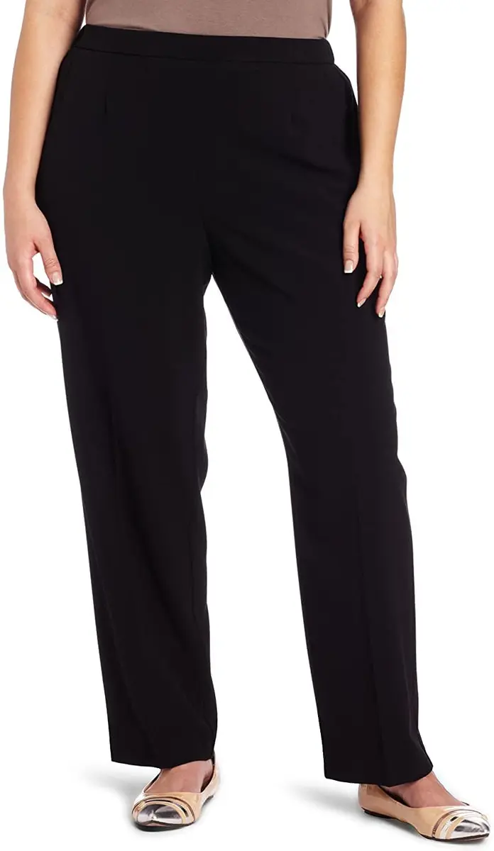 Briggs New York Plus Size Pull on Dress Pant Average & Short Length | Elegant Workwear Fit (70-120 chars) - main product image