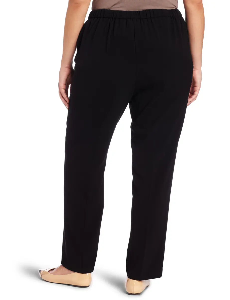 Briggs New York Plus Size Pull on Dress Pant Average & Short Length | Elegant Workwear Fit (70-120 chars) - view 2