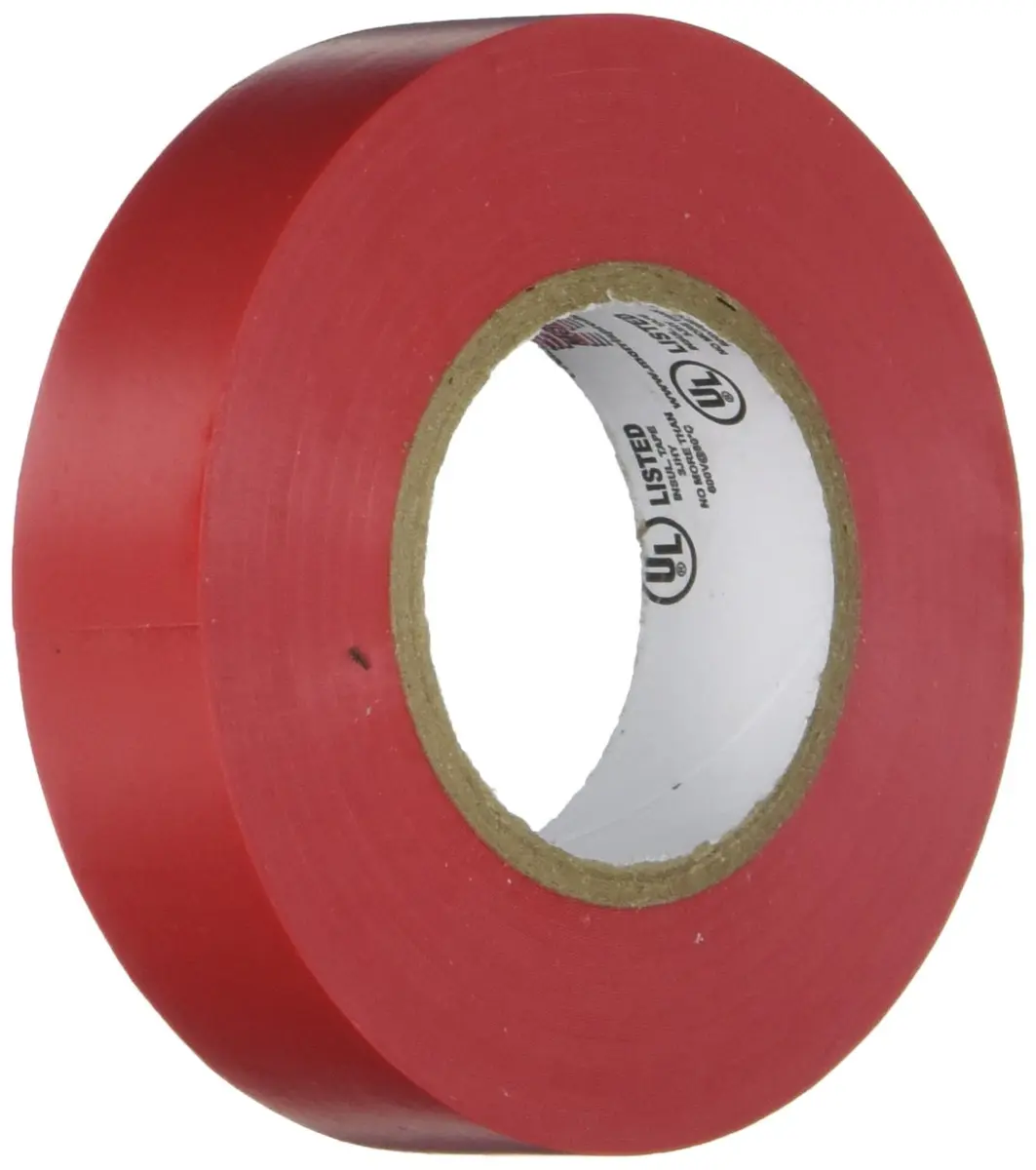 Morris 60010 Red Vinyl Plastic Electrical Tape | 7 mil, PVC, 66' Length, 3/4" Width - main product image