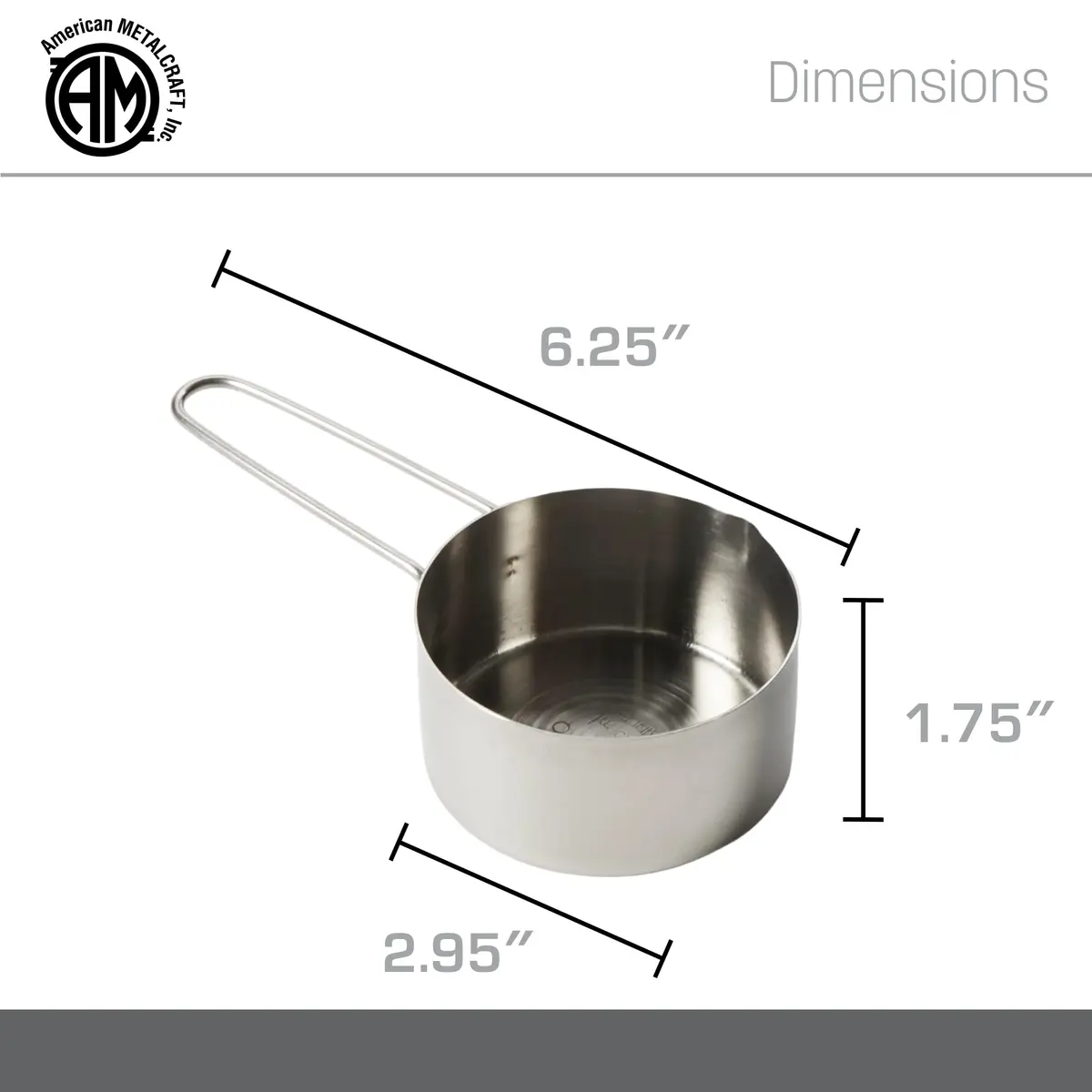American Metalcraft MCW75 3/4 Stainless Steel Measuring Cup | Precise, Durable & Easy-Grip (70-120 chars) - view 4