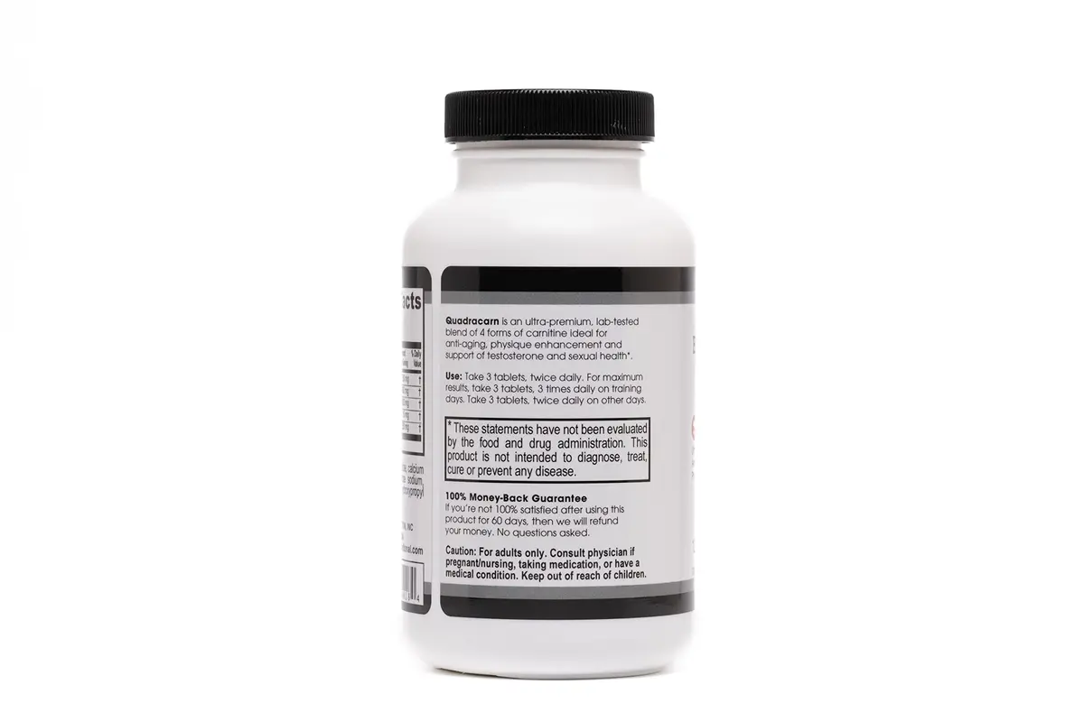 Beverly International Quadracarn Multi-Carnitine Formula, 120 Tablets | Supports Fat Loss & Muscle Growth - view 3