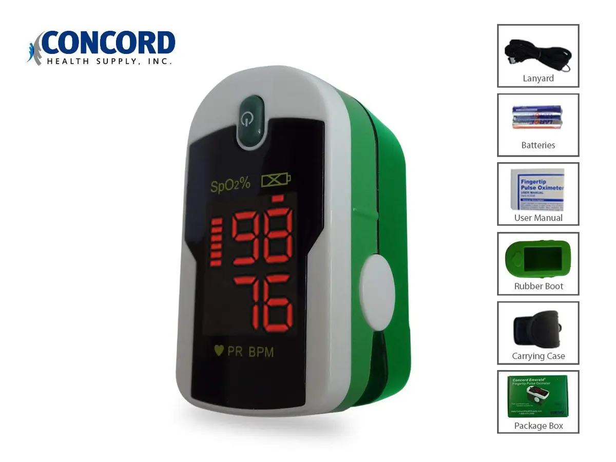 Concord Blood Oxygen Saturation Monitor with Reversible Display | Accurate & Portable - view 2