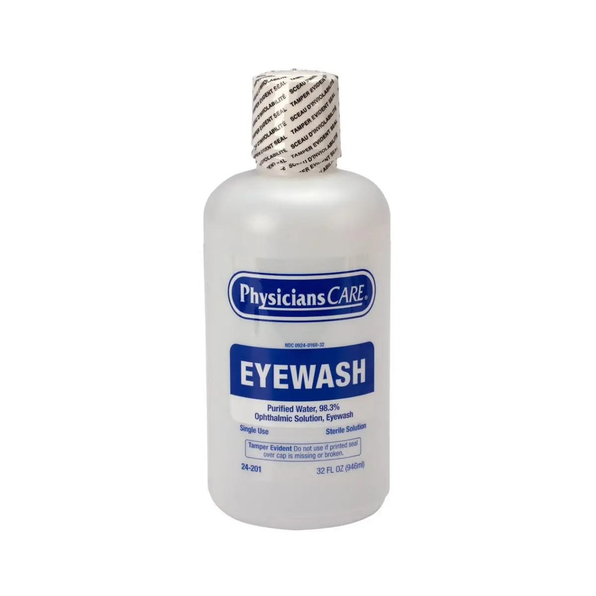 PhysiciansCare Eye Wash Solution 32oz | Sterile Buffered Isotonic Eye Rinse for Relief - main product image
