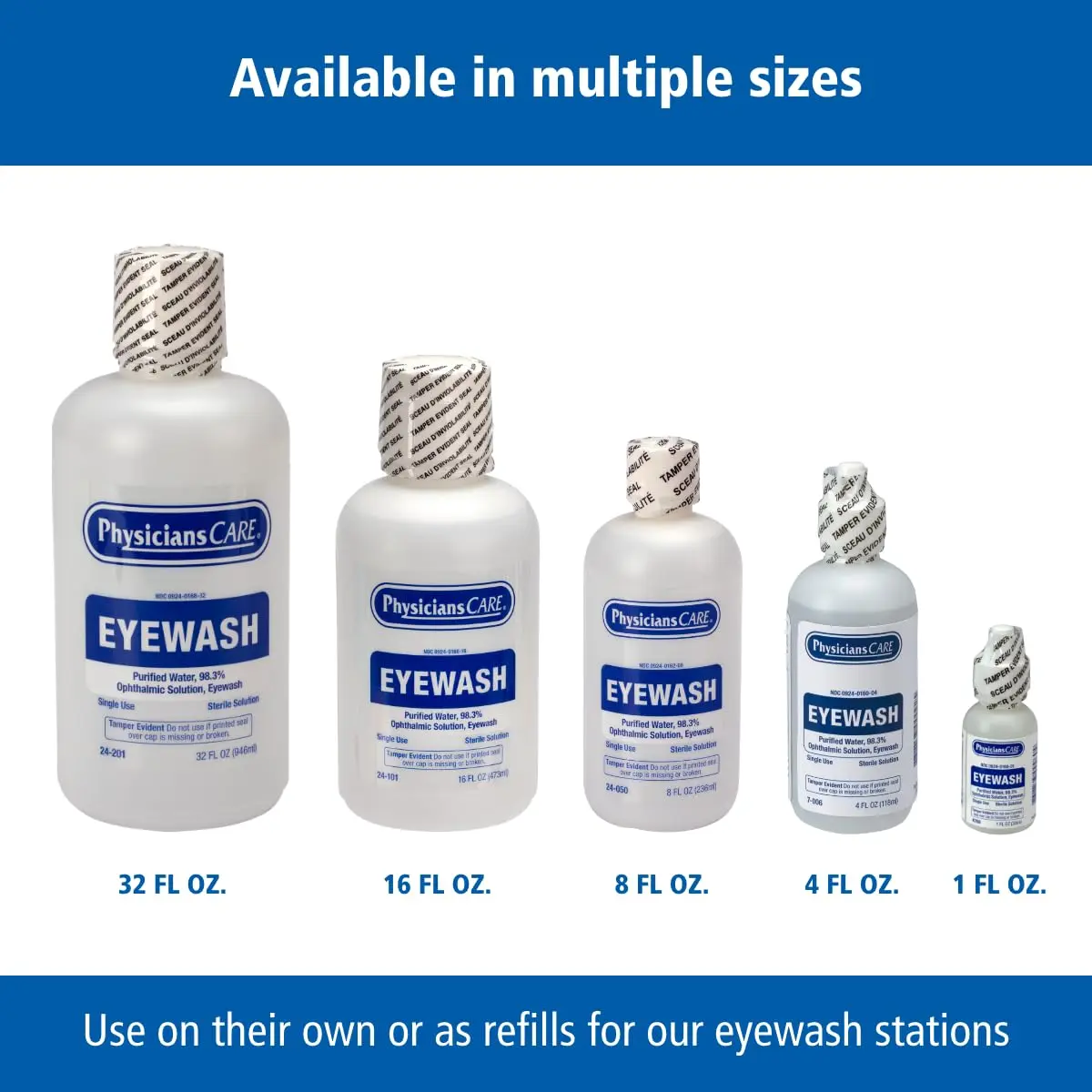 PhysiciansCare Eye Wash Solution 32oz | Sterile Buffered Isotonic Eye Rinse for Relief - view 3
