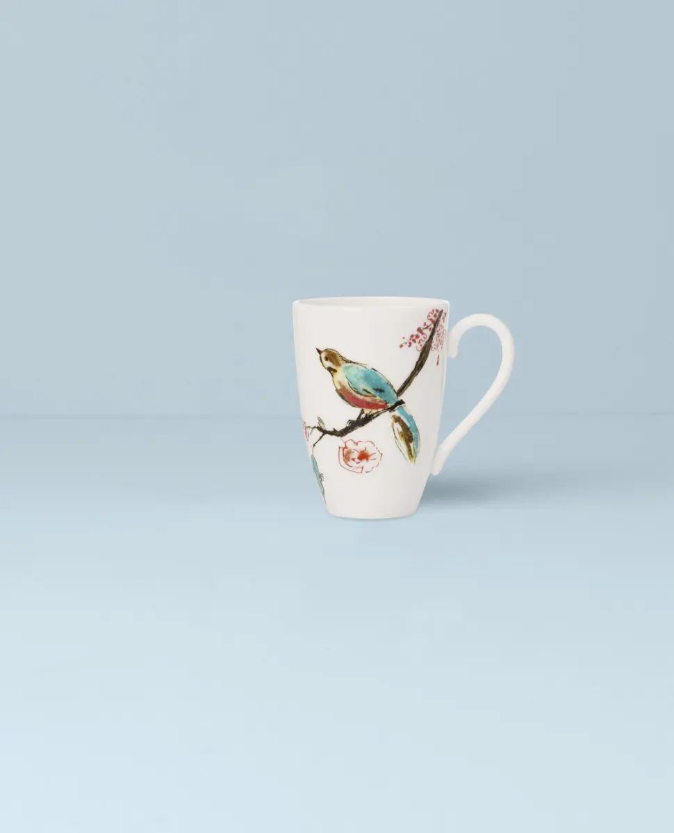 Lenox Chirp Mug 16 oz White Bone China | Dishwasher & Microwave Safe, Durable (70-120 chars) - view 2