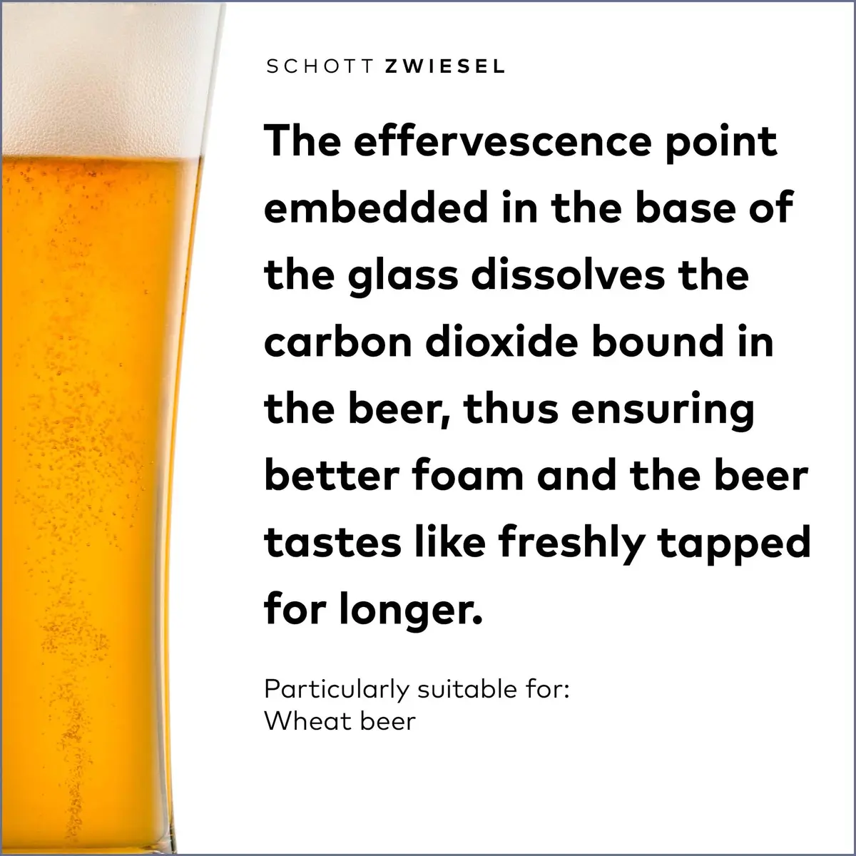 Schott Zwiesel Tritan Crystal Wheat Beer Glass Set of 6 | Durable German Tritan Crystal - view 3